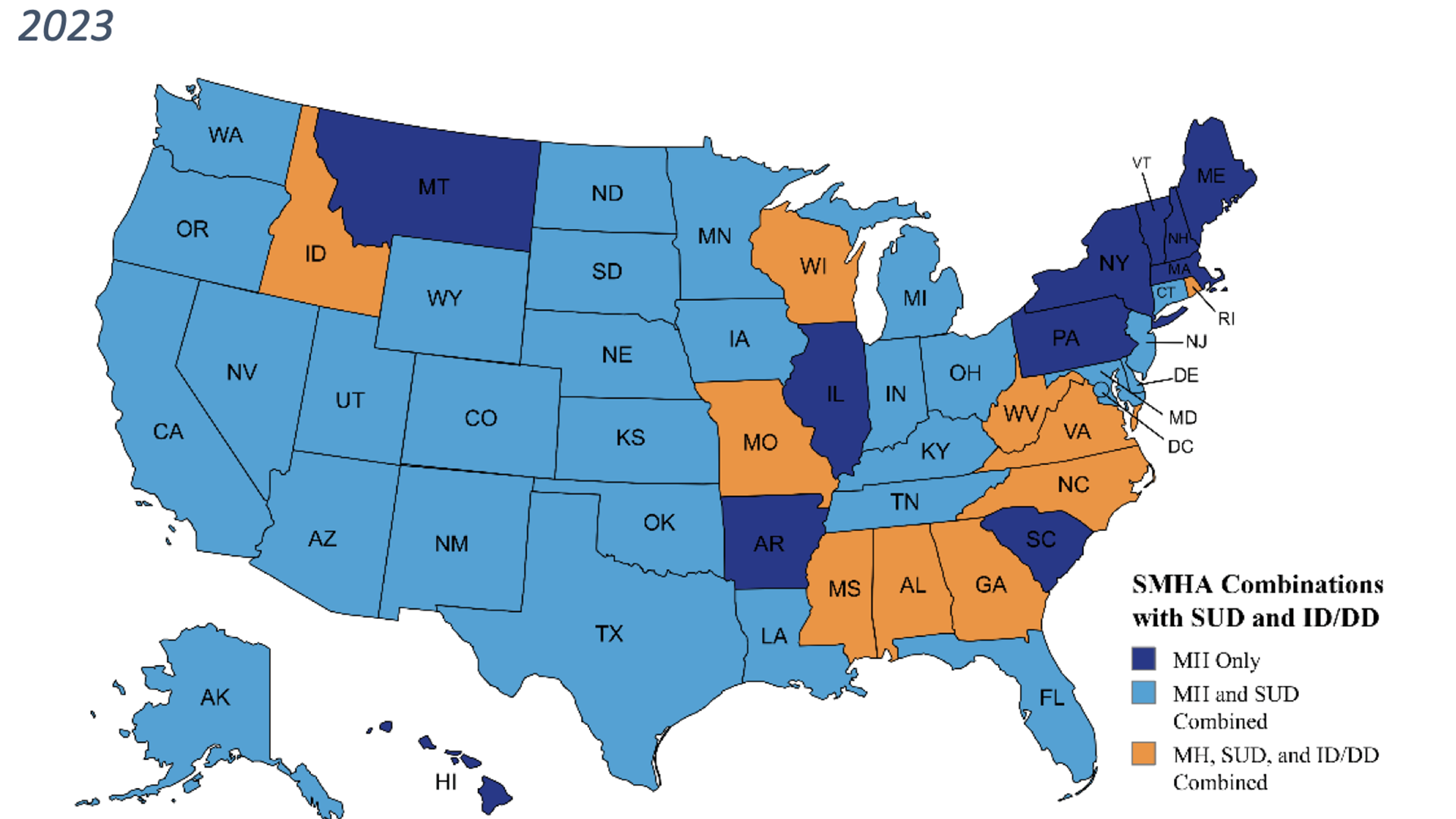 New NRI State Profiles report: State Mental Health Agency Organization and Reorganization